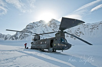 CH-47 Chinook at Denali basecamp