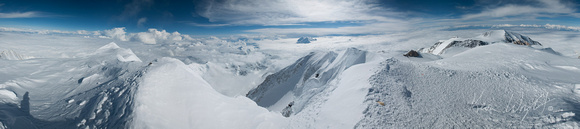 Denali summit 360 degree panorama