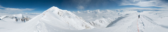 Denali, summit ridge panorama