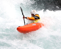 Whitewater kayaking 6-mile creek